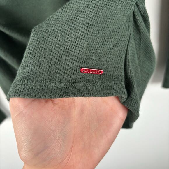 NWT n:philanthropy Gavin Green Ribbed Long Sleeve Shirt - Picture 5 of 7